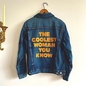 NWT Lucky Brand Embroidered Denim Jacket